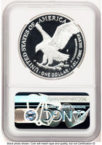 2021-S TY2 Proof Silver Eagle 1 oz FDI Michael Gaudioso US Mint Engraver Series NGC PF70