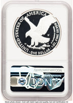 2023-W Proof Silver Eagle 1 oz AR Michael Gaudioso NGC PF70