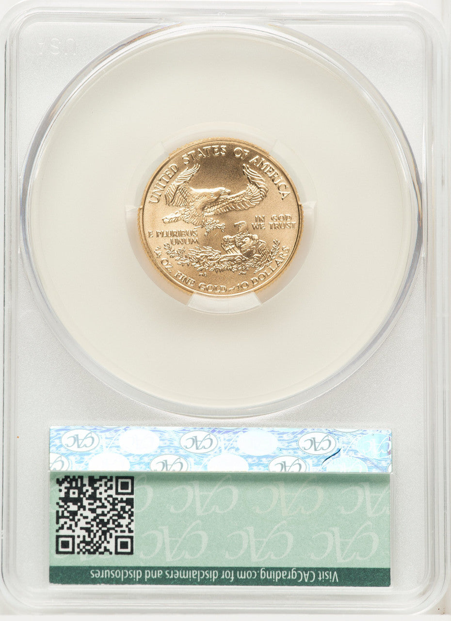 2001 Gold Eagle 1/4 oz Non Designation CACG MS69