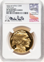 2024-W Proof Gold Buffalo 1 oz ER Mike Castle NGC PF70