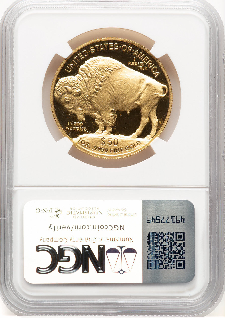 2024-W Proof Gold Buffalo 1 oz ER Mike Castle NGC PF70