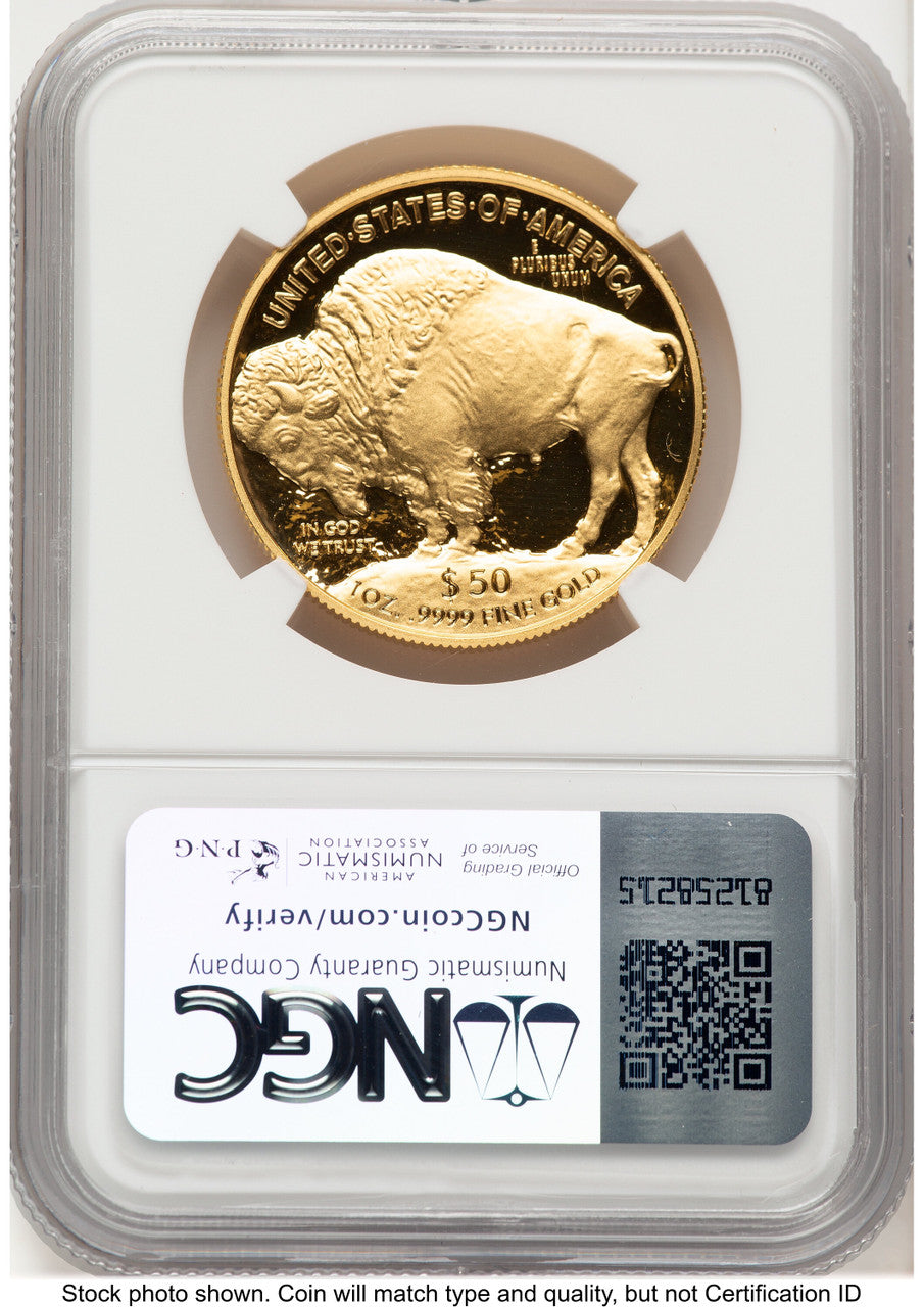 2024-W Proof Gold Buffalo 1 oz ER Mike Castle NGC PF70 (777320008)