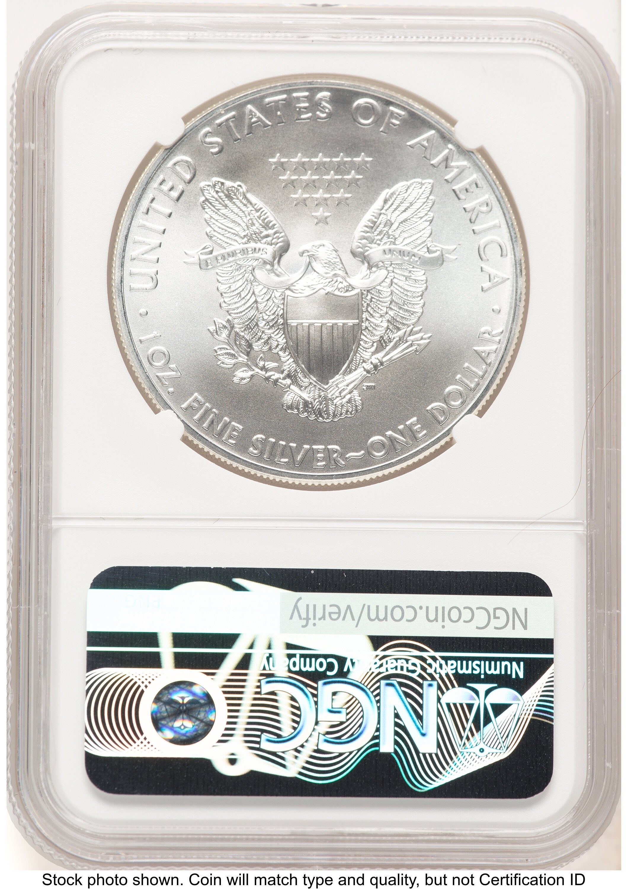 2015 Silver Eagle Brown Label NGC MS70
