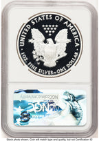 2017-W Proof Silver Eagle 1 oz FDI Mike Castle NGC PF70