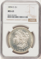 1894-S Morgan Dollar NGC MS63 (777392003)