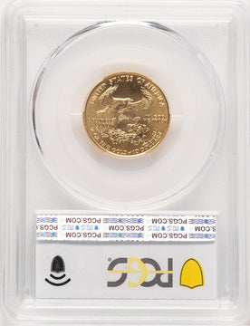 2001 Gold Eagle 1/4 oz Blue Gradient PCGS MS69