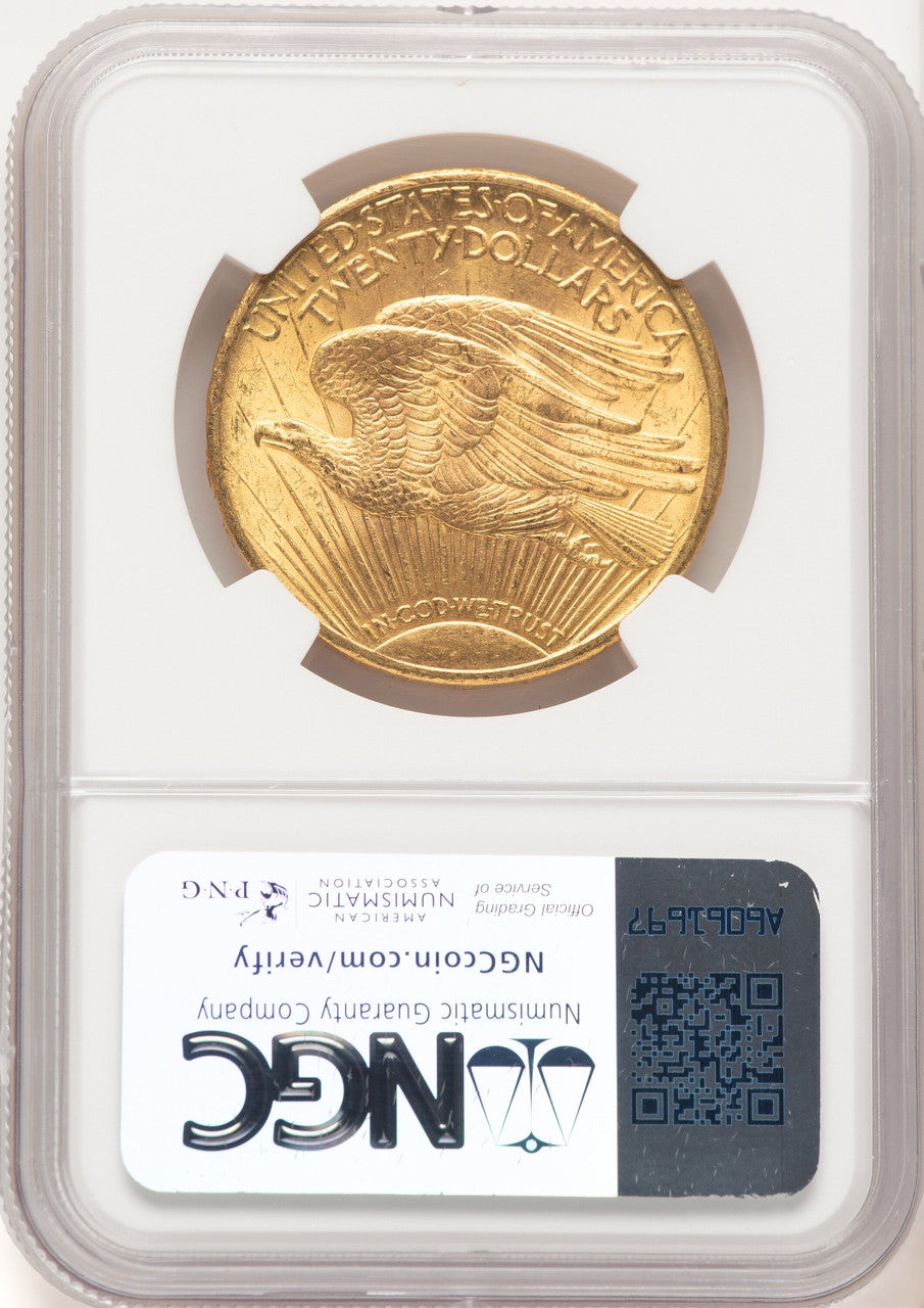 1909/8 $20 FS-301 Saint-Gaudens Double Eagle NGC MS64