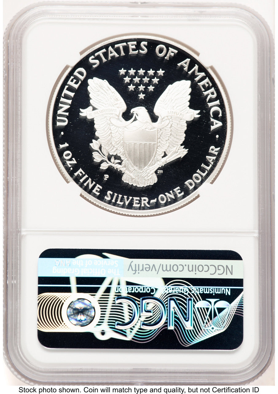 1995-P Proof Silver Eagle 1 oz Thomas Uram NGC PF70