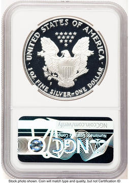 1989-S Proof Silver Eagle 1 oz Thomas Uram NGC PF70