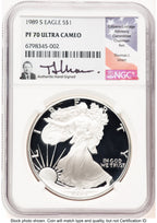 1989-S Proof Silver Eagle 1 oz Thomas Uram NGC PF70