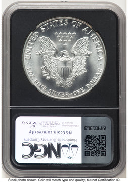 1987 Silver Eagle Anna Cabral NGC MS70