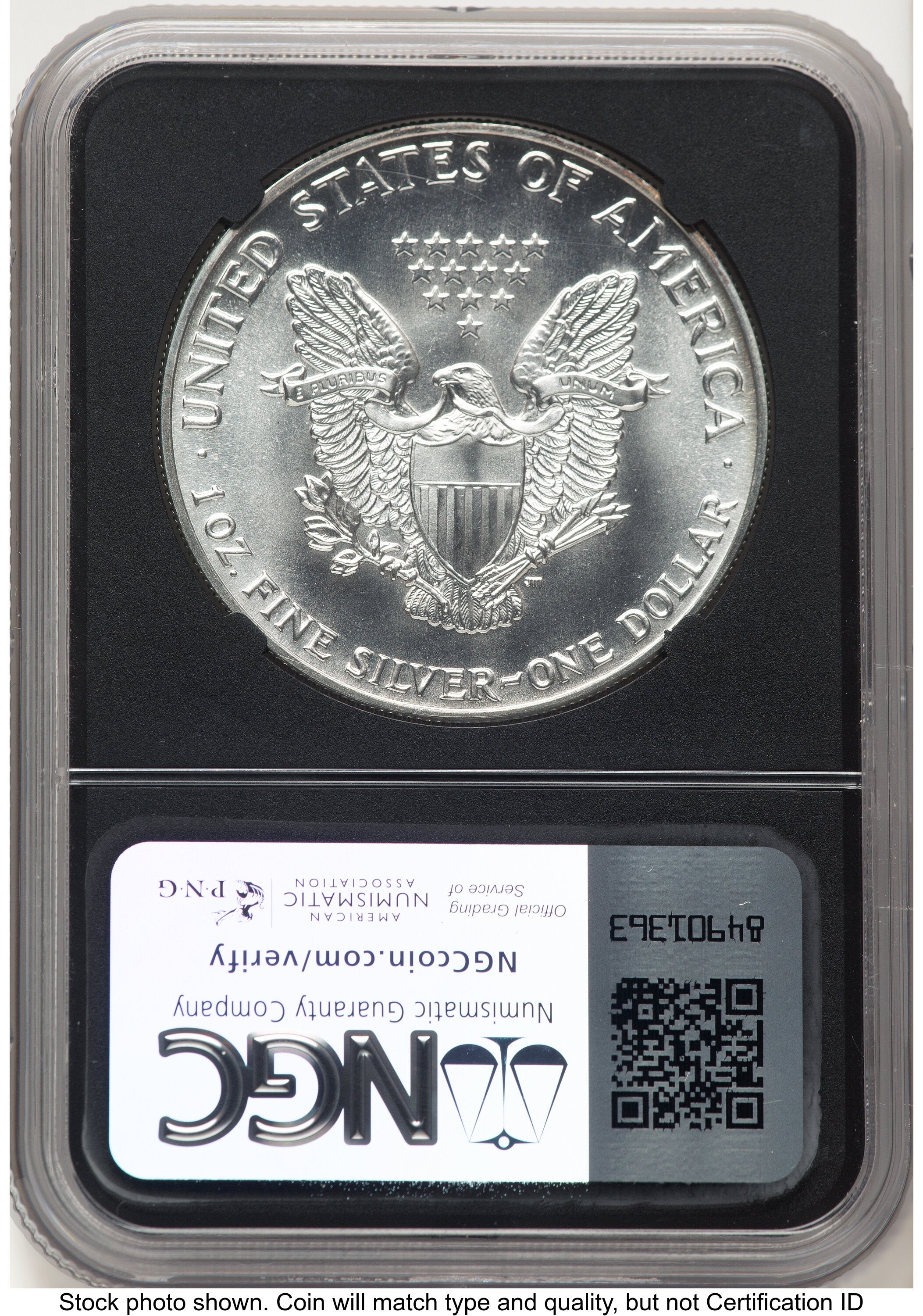 1987 Silver Eagle Anna Cabral NGC MS70