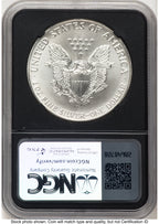 1991 Silver Eagle Anna Cabral NGC MS70