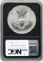 2001 Silver Eagle Anna Cabral NGC MS70
