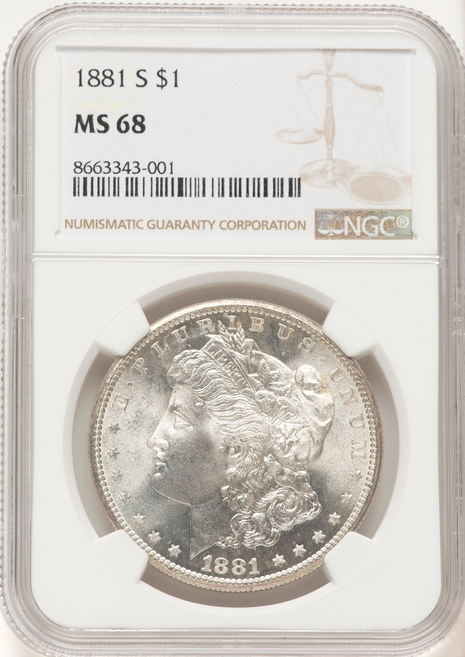 1881-S Morgan Dollar NGC MS68 (777403001)