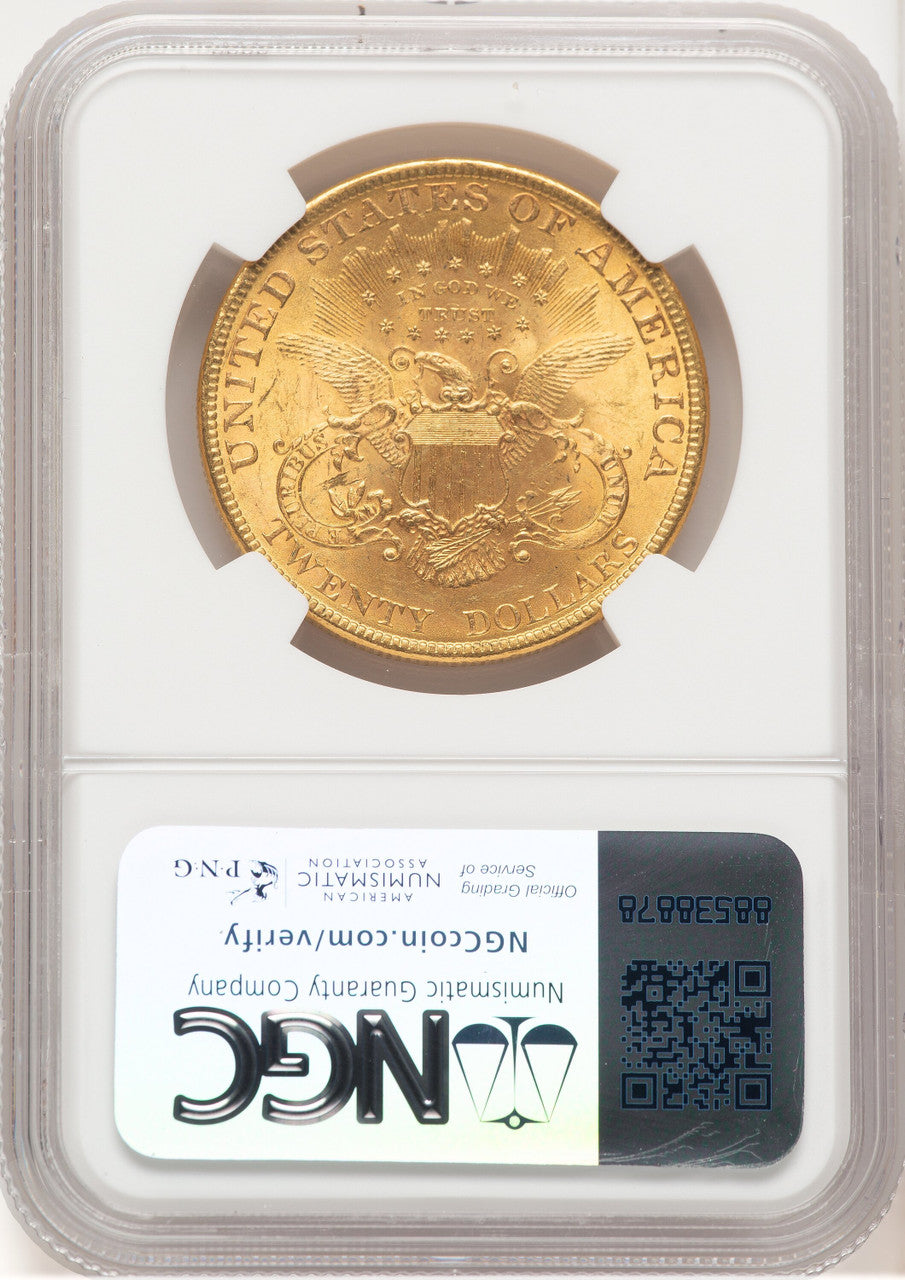 1899 $20 Liberty Double Eagle NGC MS62+
