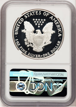 1987-S Proof Silver Eagle 1 oz Thomas Uram NGC PF70