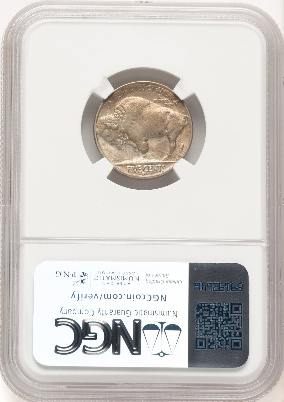 1937-D 5C Three-Legged FS-901 Buffalo Nickel NGC AU58 (777423008)