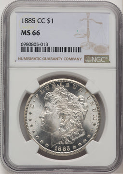1885-CC Morgan Dollar NGC MS66 (777425035)