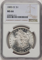 1885-CC Morgan Dollar NGC MS66 (777425035)