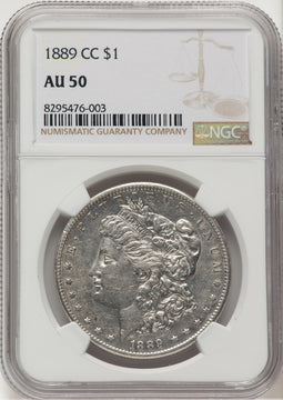 1889-CC Morgan Dollar NGC AU50