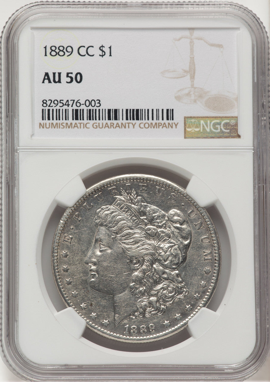 1889-CC Morgan Dollar NGC AU50
