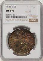 1881-S Morgan Dollar NGC MS67+ (777427004)