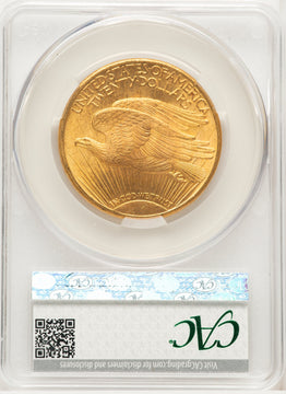 1924 $20 Saint Saint-Gaudens Double Eagle CACG MS66