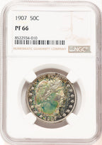 1907 50C Proof Barber Half Dollar NGC PR66