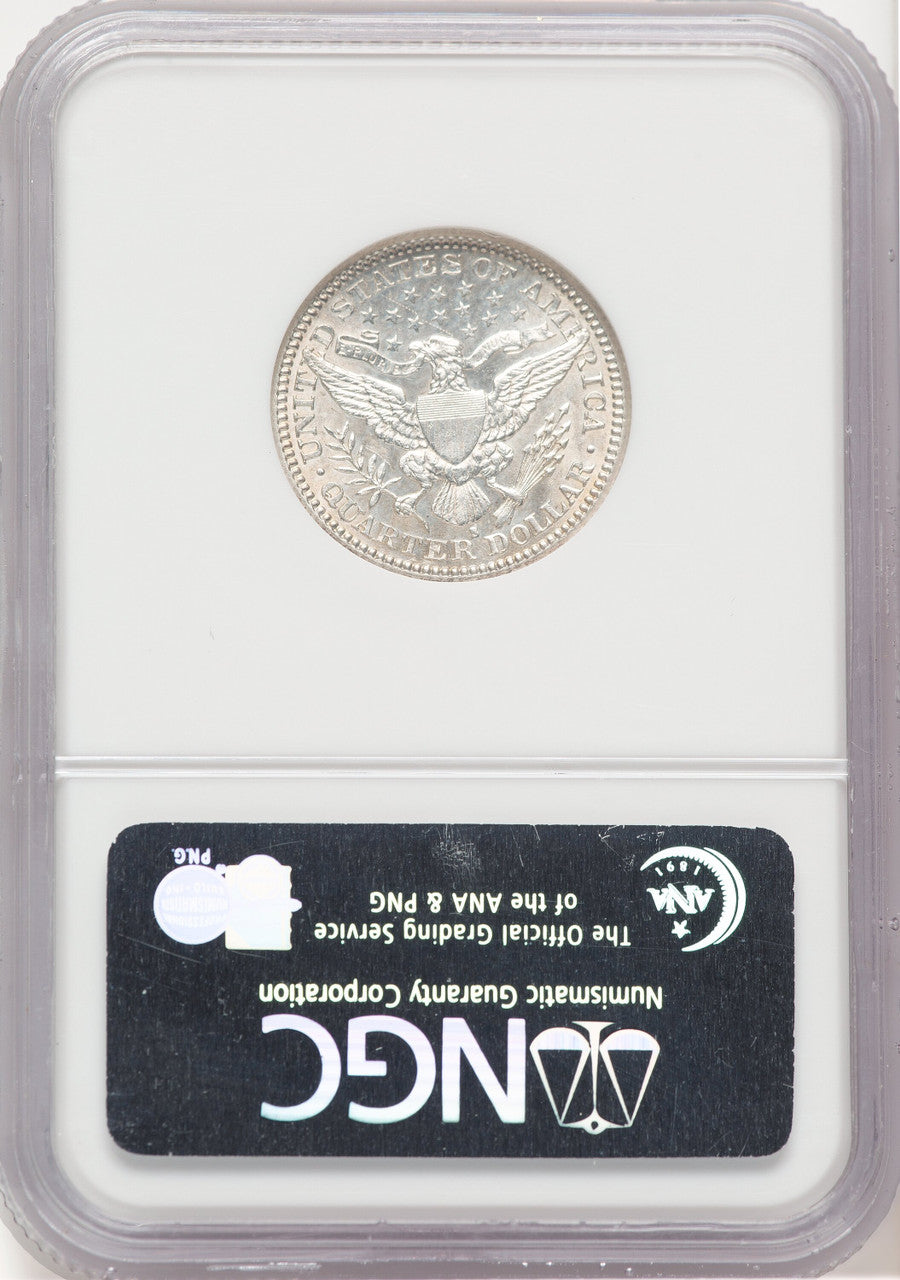 1901-S 25C Barber Quarter NGC AU58