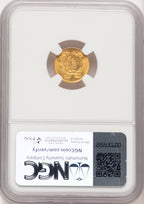 1855 G$1 Type Two Gold Dollar NGC MS64+