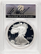 1986-S Proof Silver Eagle 1 oz David Hall PCGS PR70