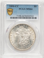1890-CC Morgan Dollar PCGS MS64 (777450003)