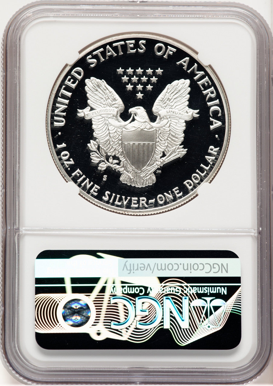 1990-S Proof Silver Eagle 1 oz Thomas Uram NGC PF70