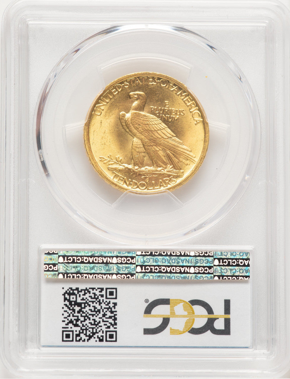 1907 $10 No Motto Indian Eagle PCGS MS65