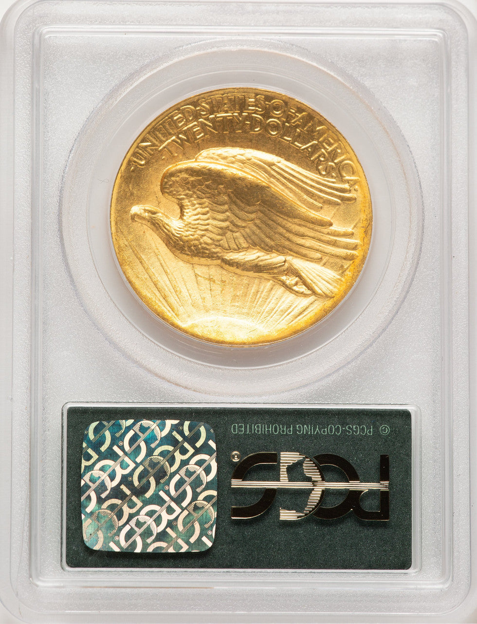 1907 $20 Wire Rim High Relief Double Eagle PCGS MS64 (777472040)