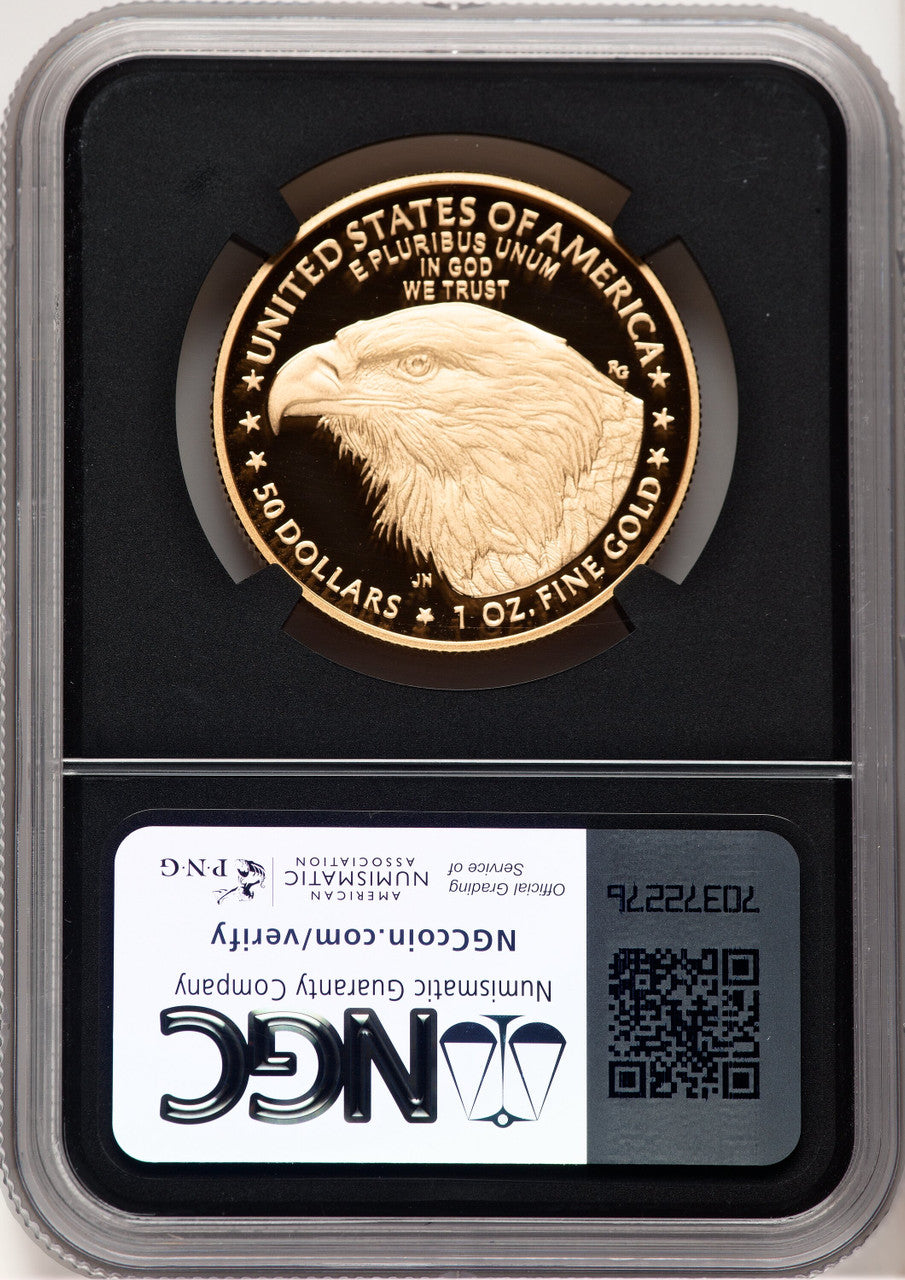 2024-W Proof Gold Eagle 1 oz FDI Anna Cabral NGC MS70