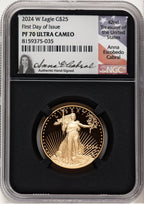 2024-W Proof Gold Eagle 1/2 oz FDI Anna Cabral NGC PF70