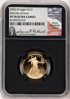 2024-W Proof Gold Eagle 1/4 oz FDI Anna Cabral NGC PF70