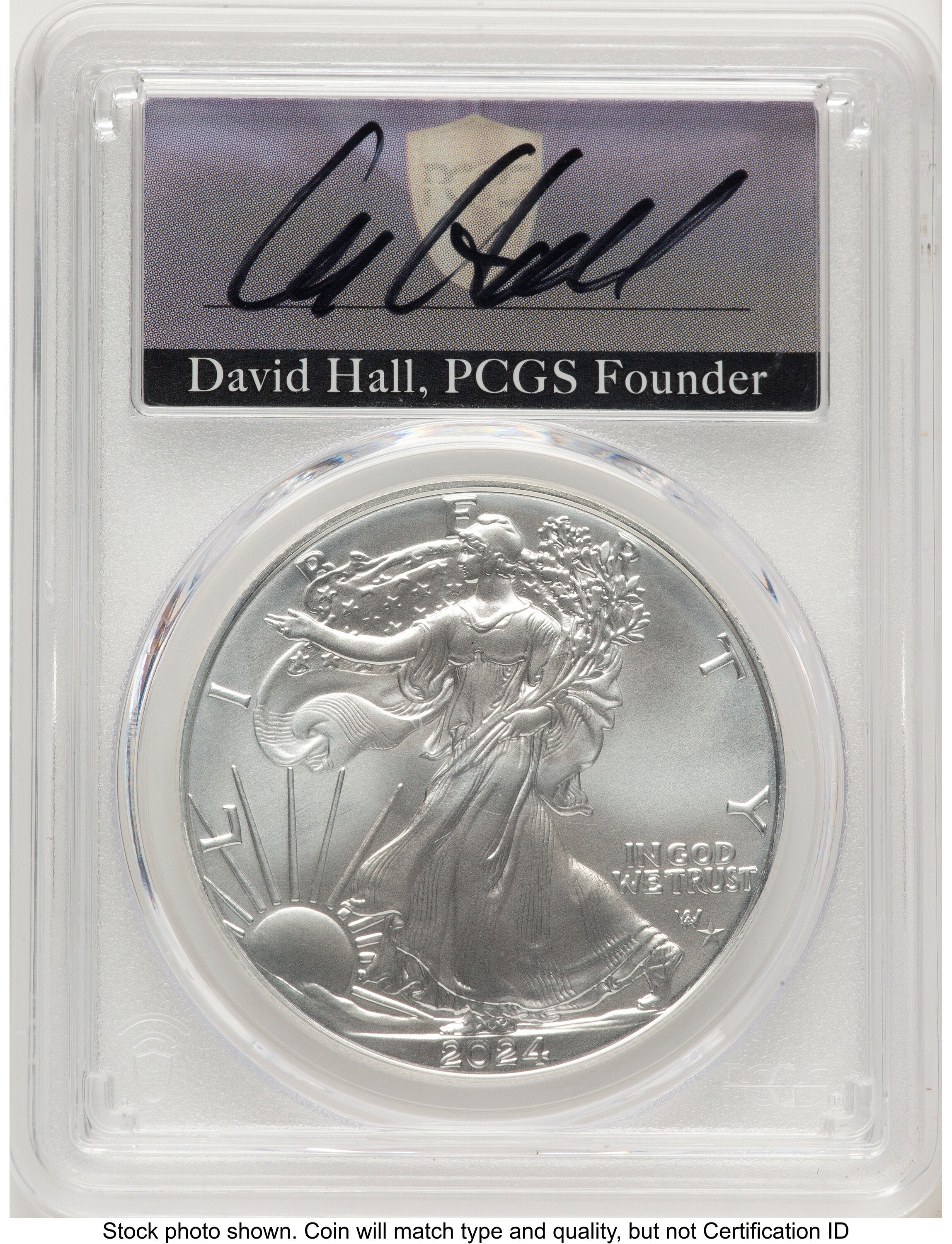 2024-(P) Silver Eagle (Privy Mark) FDI David Hall PCGS MS70