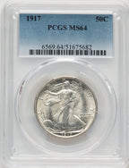 1917 50C Walking Liberty Half Dollar PCGS MS64 (777483041)