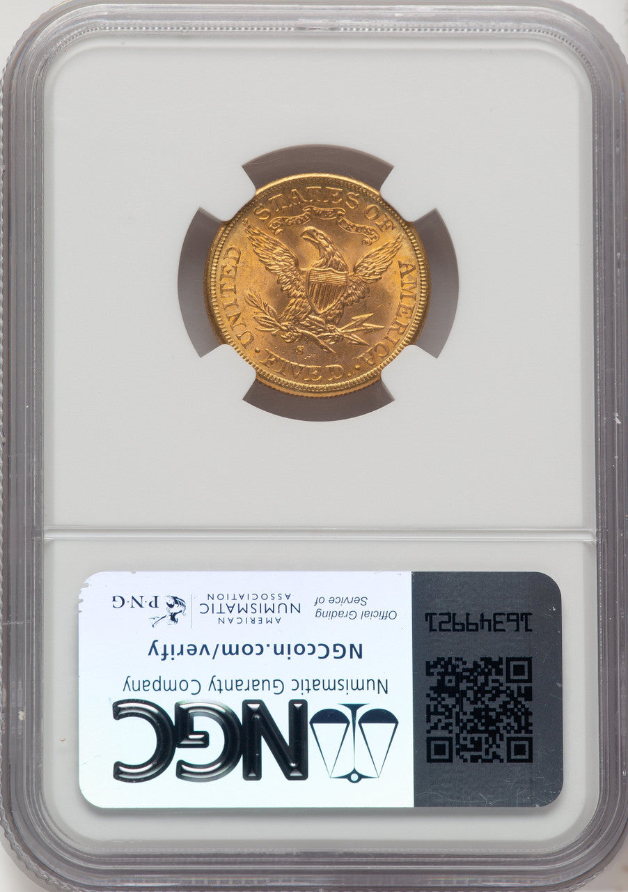 1885-S $5 Liberty Half Eagle NGC MS67