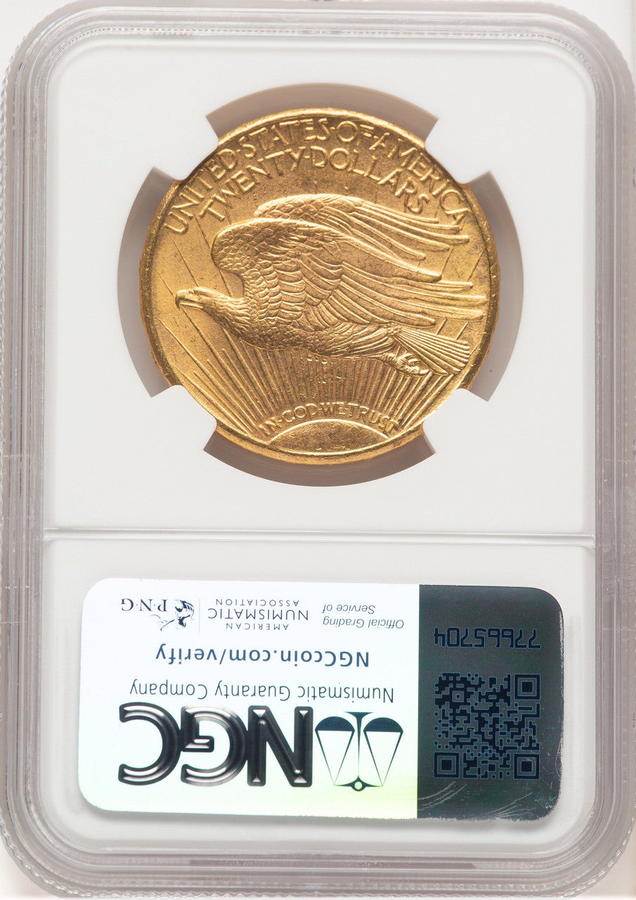 1911-D $20 Saint-Gaudens Double Eagle NGC MS65+ (777489007)