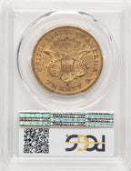1861-S $20 Liberty Double Eagle PCGS AU50 (777525162)