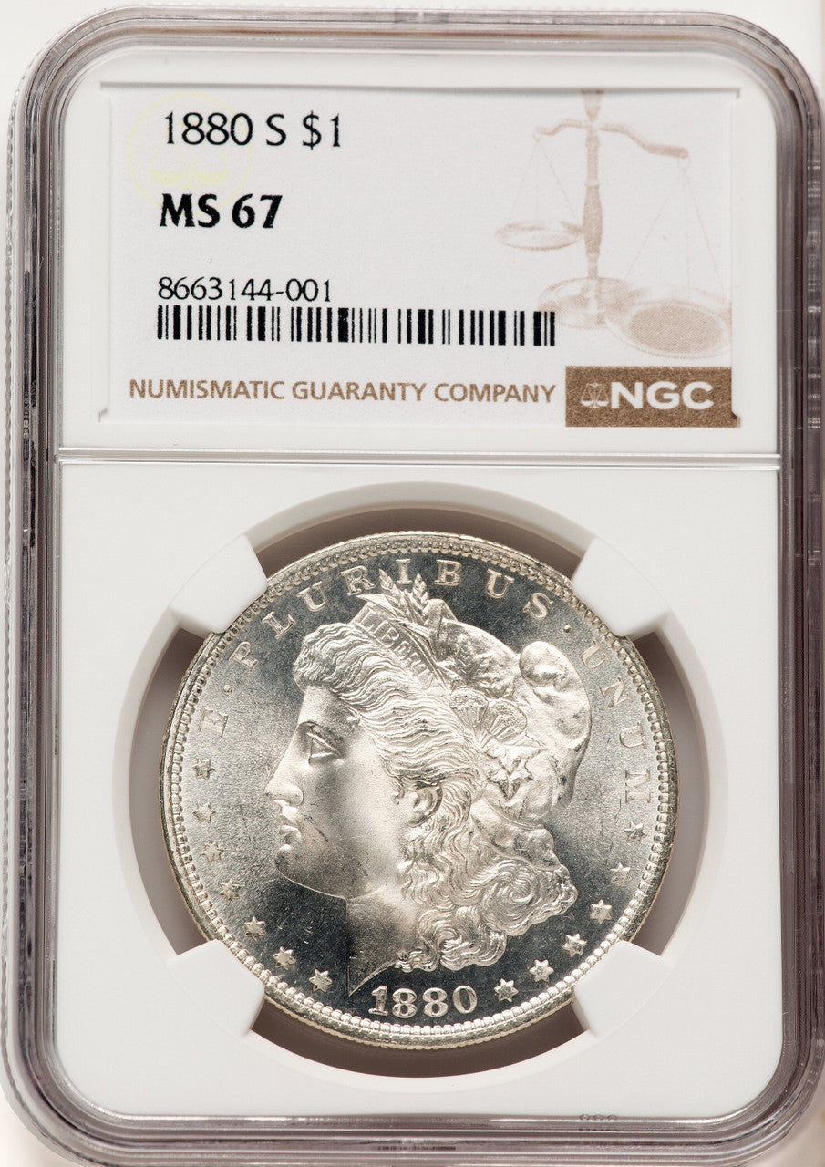 1880-S Morgan Dollar NGC MS67 (777539001)