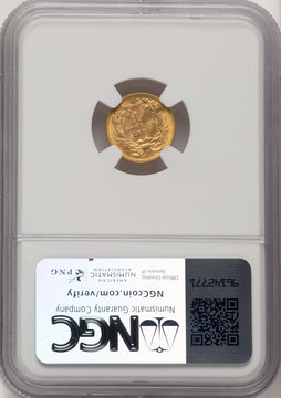 1889 G$1 CAC Gold Dollar NGC MS64