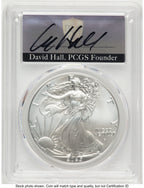 2025 Silver Eagle FDI David Hall PCGS MS70