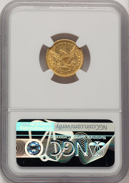 1843 $2.50 Liberty Quarter Eagle NGC AU58 (777581012)
