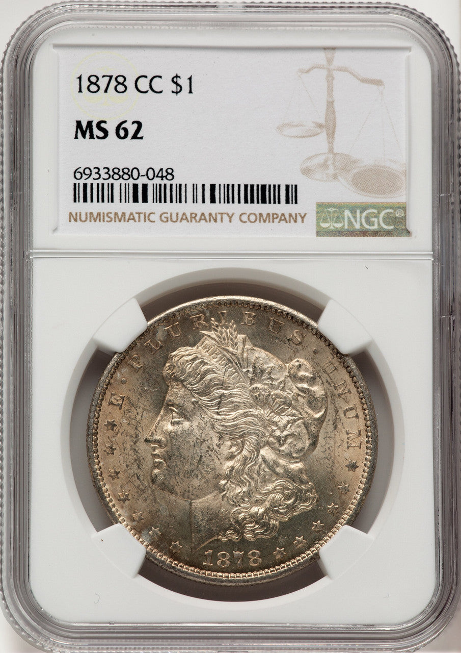 1878-CC Morgan Dollar NGC MS62 (777581076)