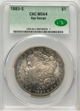 1883-S Morgan Dollar CACG MS64